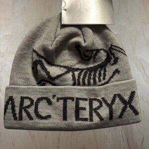 Arc'teryx Tan and Black Logo Beanie